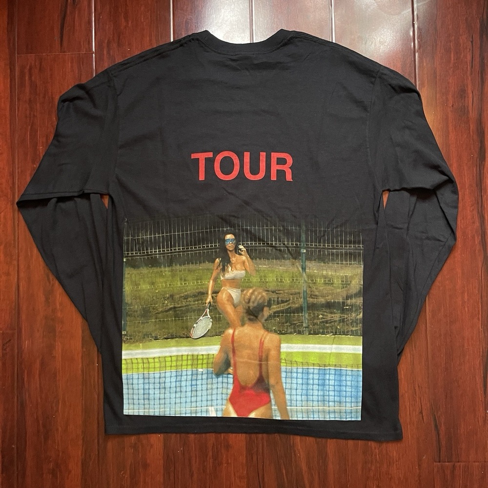 Kanye West Kim Kardashian Saint Pablo Tour 2016 Merch Longsleeve Tee Hip Hop M